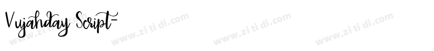 Vujahday Script字体转换